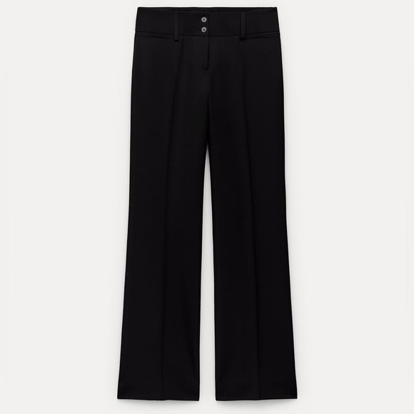 ZARA ZW Collection Black Cropped Blazer Suit Set - Picture 12 of 16